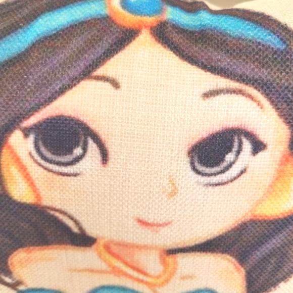 Princess Jasmine Beautiful Pillow Beautiful Clean 18" Square Zipper Closure 💙 - Picture 2 of 5